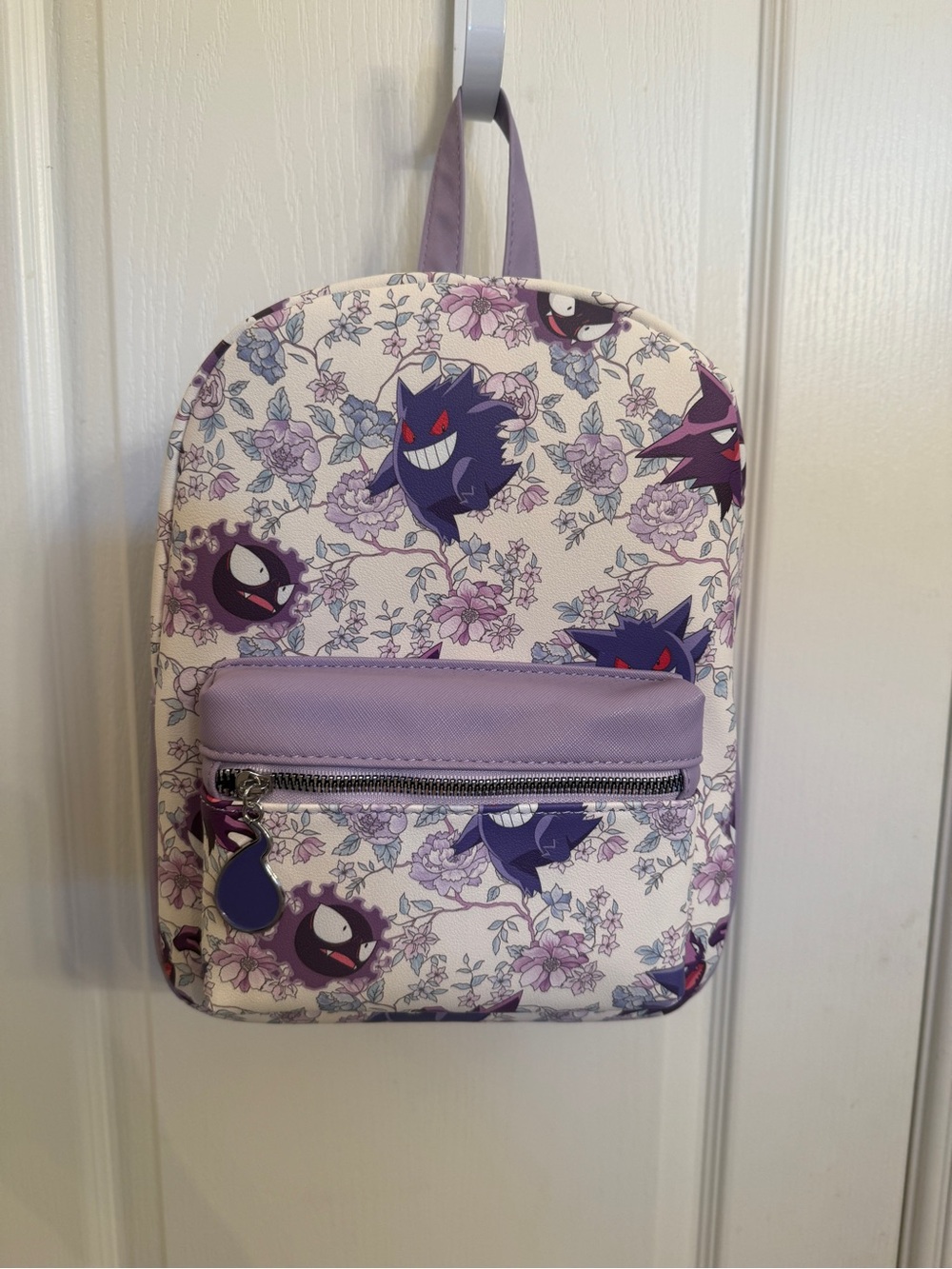 Pokemon Lavender Gengar Floral Mini Backpack